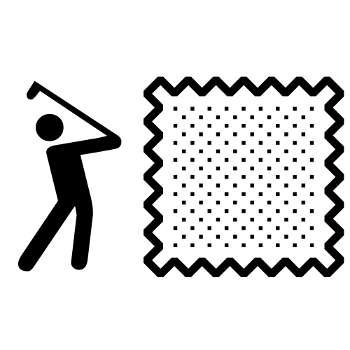 🏌🏻 Emoji Domain black and white Symbola rendering